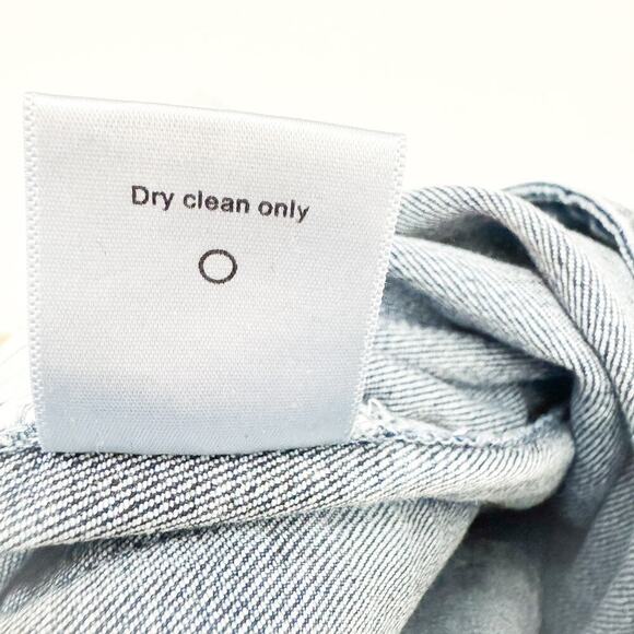 Miaou Button Fly Dipped Die Bleached Ankle Denim Jeans Size 28 - Picture 9 of 10